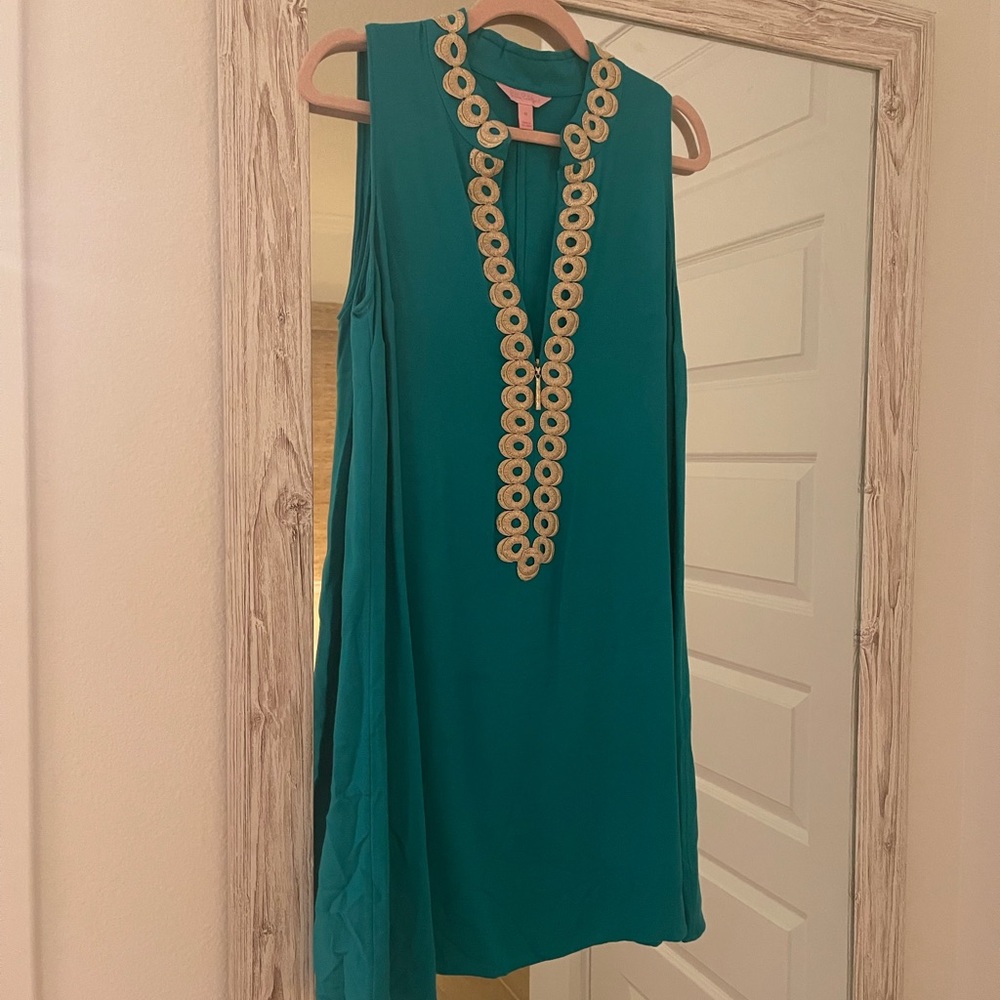 Lilly Pulitzer Jane shift dress in teal